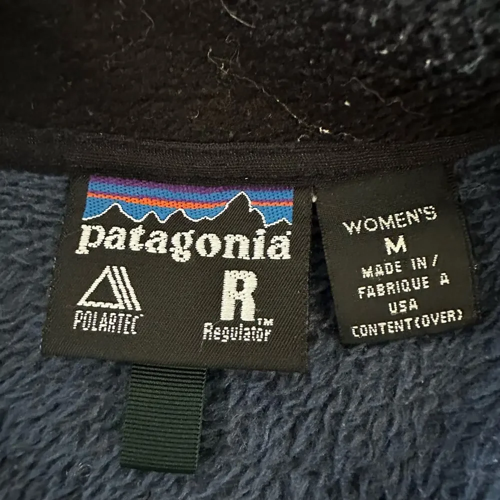 Patagonia Polartec Regulator Full Zip Fleece Jacket Sweater Women's Size Medium - Picture 2 of 8
